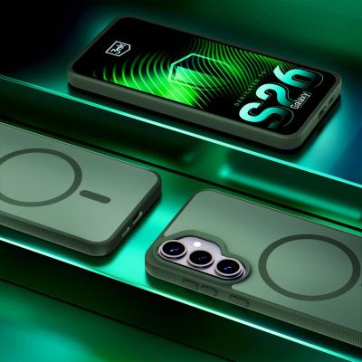 12. 3mk Smoke MagCase for Samsung Galaxy S26+ - green