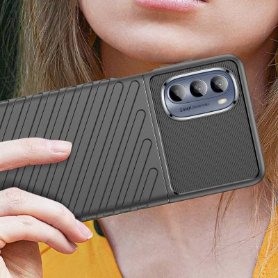 5. Thunder Case for Motorola Moto G62 5G silicone armor case black