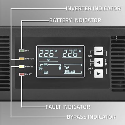 4. UPS for RACK 2.4kVA, 2400W, Power Factor 1.0, LCD, EPO, USB, On-line