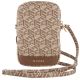 2. Guess Zip GCube Bottom Stripe phone bag - brown