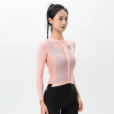 4. Rockbros 15110012011 ROAD TO SKY women's cycling jersey long sleeve M - pink