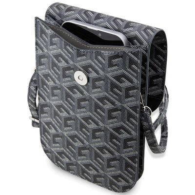 4. Guess Handbag GUWBHGCFSEK black/black GCube Stripe