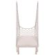 7. OPENWORK HAMMOCK HANGING CHAIR STORK'S NEST 60x60x150CM WITH ECRU PILLOW