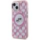 2. Karl Lagerfeld IML Monogram Karl & Choupette Head MagSafe iPhone 15 Case - Pink