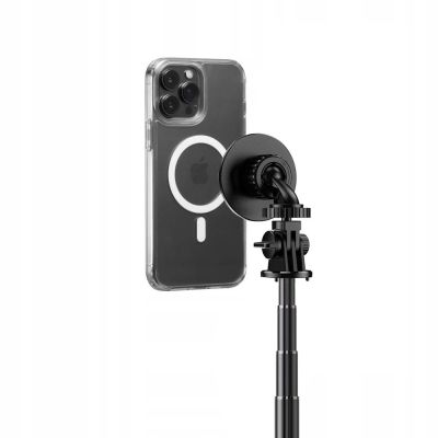 6. Tech-Protect L06S Bluetooth magnetic selfie stick with MagSafe, remote control, tripod up to 82cm and 360 head - black