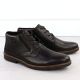 2. Rieker 15324-25 men's leather waterproof ankle boots, unlined, brown