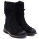 8. Women's insulated ankle boots with a ruffled upper, black M.Daszyńskie SA296-5