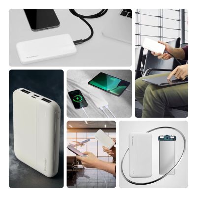 2. Wozinsky powerbank Li-Po 10000mAh 2 x USB white (WPBWE1)