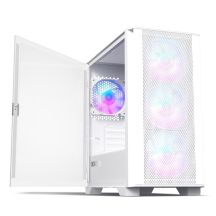 Montech AIR 100 ARGB, Micro-ATX, Tempered Glass - White