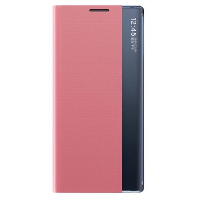 3. Sleep Case Bookcase Type Case with Smart Window for Xiaomi Redmi K40 Pro+ / K40 Pro / K40 / Poco F3 pink