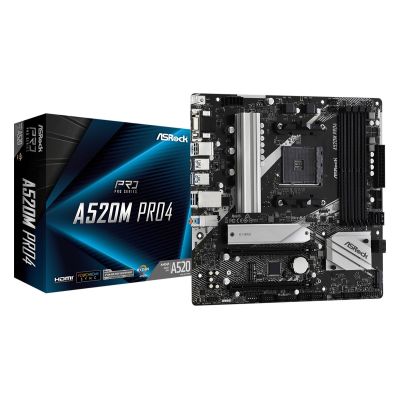 2. Asrock A520M PRO4 motherboard