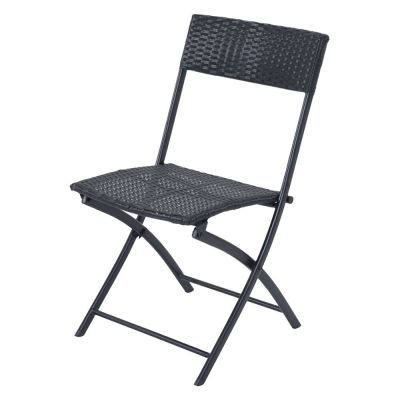 4. Small Black Forest garden furniture set | two chairs + black table
