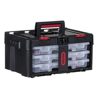 Stack n Roll Tool Box with 3 Organizers
