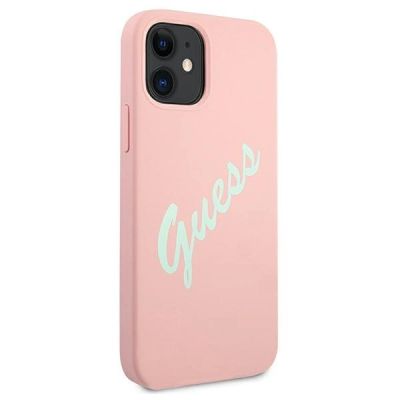 4. Guess GUHCP12SLSVSPG iPhone 12 mini 5.4" rose green/green pink hardcase Silicone Vintage