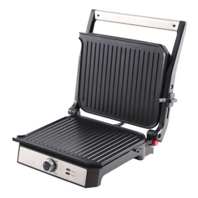2. ELDOM CONTACT GRILL GK200 2000W, TEMPERATURE CONTROL, TWO FAT CONTAINERS, PLATES WITH NON-STICK COATING