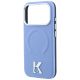 6. Karl Lagerfeld Grained Embossed Ring & Kameo Logo MagSafe Case for iPhone 18 Pro / 17 Pro - Light Blue