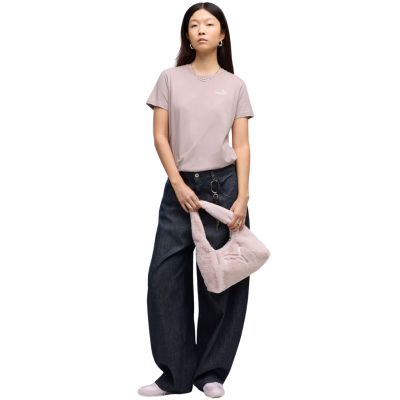 5. Puma Ess Standard Small Logo Tee Women's T-Shirt Dusty Pink 695752 49