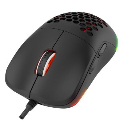 7. RAMPAGE WIRED GAMING MOUSE 12800 DPI BLINK BLACK