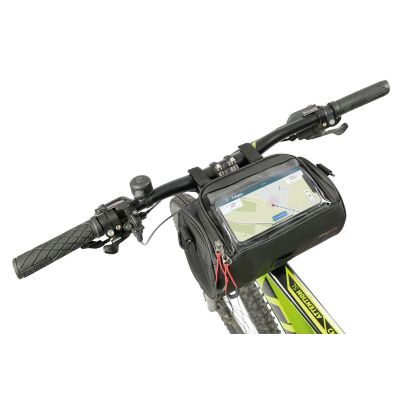 4. TROIKA BKB30/BK Bicycle Bag and Basket Front Bicycle Bag 4L Nylon, PVC, Tarpaulin Black