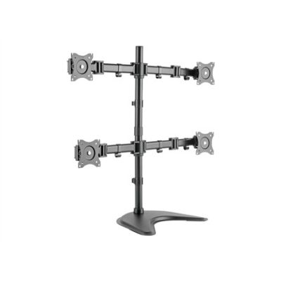 4. Digitus Universal Standing Clamp Mount for Four Monitors