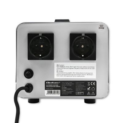 8. QOLTEC AUTOMATIC VOLTAGE STABILIZER AVR 2000VA