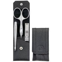 Zwilling Twinox Travel Set – Black Leather Case, 3 Pieces – Black