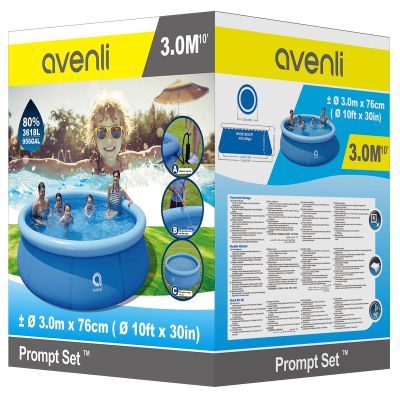 23. EXPANDING POOL WITH INFLATABLE COLLAR 300X76CM 17793