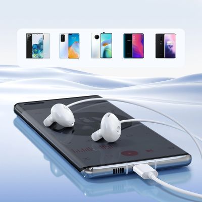 6. Joyroom JR-EC05 USB-C in-ear headphones - white