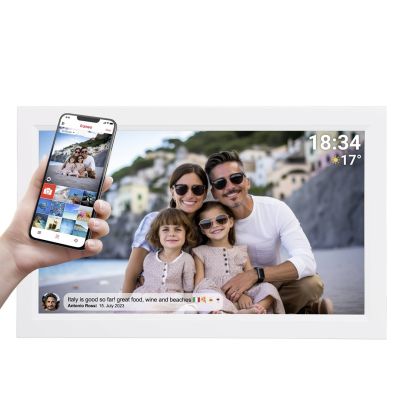 8. Denver PFF-1503 Digital Photo Frame White 39.6 cm (15.6") Touchscreen Wi-Fi