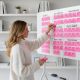 5. Ergo Office mobile dry-erase board, landscape orientation, white, single-sided, with shelf, board dimensions 1190x790mm, ER-306