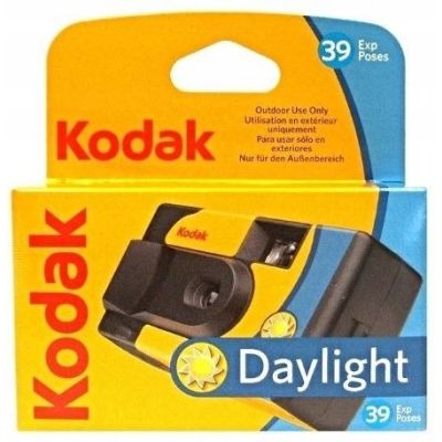 3. Kodak DAYLIGHT Disposable Camera with color film, 39 shots. No built-in flash. Analog photography.