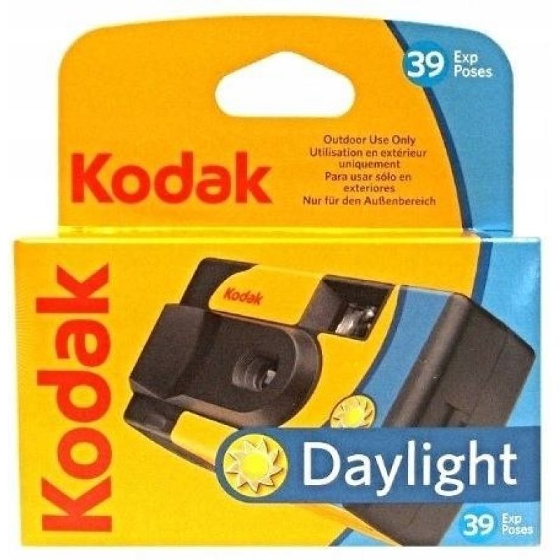 3. Kodak DAYLIGHT Disposable Camera with color film, 39 shots. No built-in flash. Analog photography.