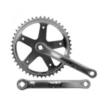 NECO 46 tooth crankset 1/2"x1/8" square set silver