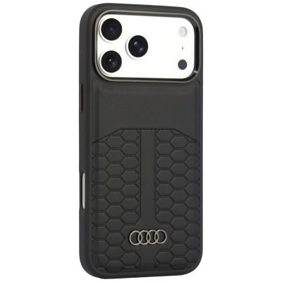 2. Audi Leather Case MagSafe for iPhone 18 Pro Max / 17 Pro Max - Black