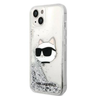 2. Karl Lagerfeld KLHCP14MLNHCCS iPhone 14 Plus 6.7" silver/silver hardcase Glitter Choupette Head