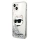2. Karl Lagerfeld KLHCP14MLNHCCS iPhone 14 Plus 6.7" silver/silver hardcase Glitter Choupette Head