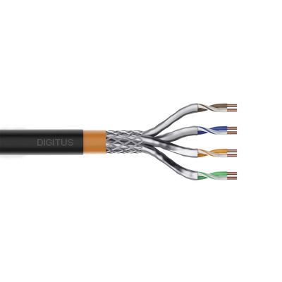 3. Digitus Dry outdoor installation cable category 7, S/FTP, AWG 23/1, PE, 100m, black, reel