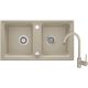 Granite sink with 2-bowl tap ZQZA7203 5908212058800