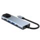 6. HUB Tech-Protect V3 5in1 USB-C - USB-A 3.0 / USB-A 2.0 / USB-C / HDMI / RJ45 - gray