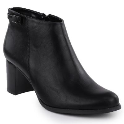 Jezzi ASA125-36 classic women's ankle boots with a block heel