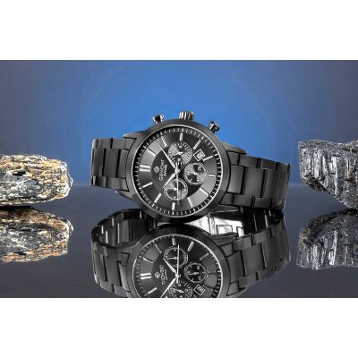 6. Men's Watch Giewont Chronograph Sapphire Black GW8510-B2