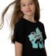 4. T-shirt for girls 4F F2938 deep black 4FJWSS26TTSHF2938 20S
