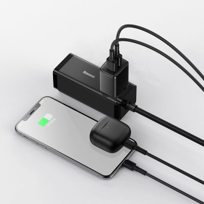 10. Baseus Compact charger 2x USB 10.5W black (CCXJ010201)