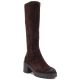 Women’s chocolate-brown suede insulated boots Vinceza 58332