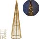 6. DECORATIVE CHRISTMAS TREE GOLD LED WARM WHITE 40CM