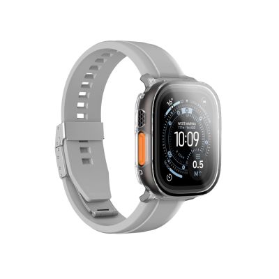 2. AmazingThing Radix Glass Screen Protector with Case for Apple Watch UItra 3 49mm - Clear