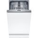 Built-in dishwasher 45 cm BOSCH SPV4EKX24E Serie 4 | Class C | 10 sets | ExtraDry | SpeedPerfect | WiFi Home Connect