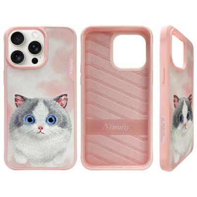 2. Nimmy Big Eyed Pet 2.0 Cat Case for iPhone 15 Pro Max - Pink