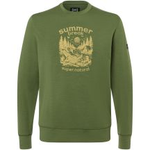 Men’s SUPER.NATURAL M Summer Break Crew Green Sweatshirt