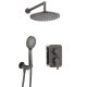 Concealed shower set with mixing box